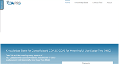 Desktop Screenshot of cdapro.com